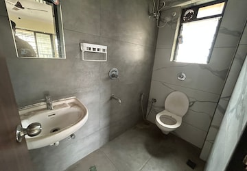 Bathroom in 1 BHK Apartment at Mahavir Kalpavruksha, Ghodbunder Road – for Sale