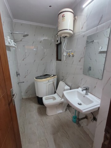 Bathroom in 2 BHK Builder Floor at Saket – for Rent