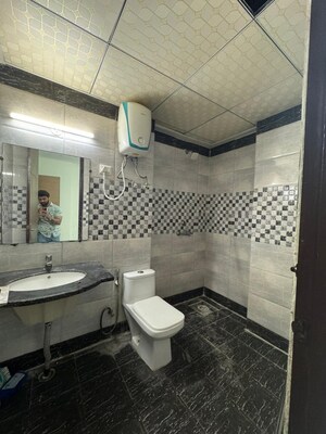 Bathroom in 2 BHK Apartment at Saya Gold Avenue, Vaibhav Khand – for Sale