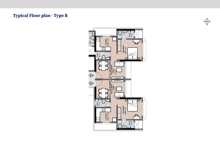 Floor Plan, shree-ganesh-chs-charkop 1 Bedroom 412 Sq.Ft. Apartment In Charkop Sector 3 Mumbai 9369764