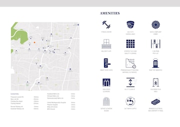 Floor Plan in 2 BHK Apartment at Charkop Sector 3 – for Sale