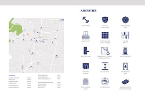 Floor Plan in 2 BHK Apartment at Charkop Sector 3 – for Sale