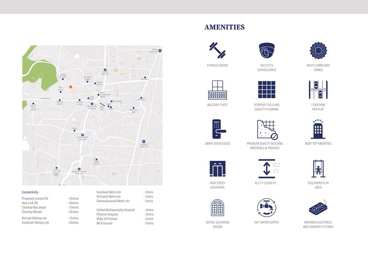 Floor Plan, charkop sector 3 2 Bedroom 721 Sq.Ft. Apartment In Charkop Sector 3 Mumbai 9369895