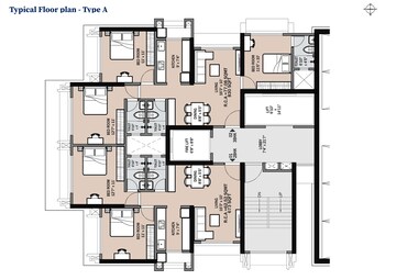 Floor Plan in 2 BHK Apartment at Charkop Sector 3 – for Sale