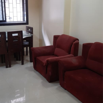 Living Room in 2 BHK Apartment at Gulmarg Society, Charai – for Rent