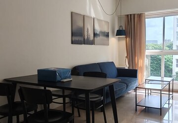 Living Room in 1 BHK Apartment at Godrej The Trees, Vikhroli East – for Rent