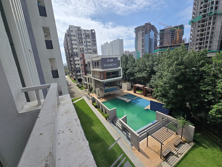 Balcony, vertex-panache 3 Bedroom 1945 Sq.Ft. Apartment In Gachibowli Hyderabad 9370008