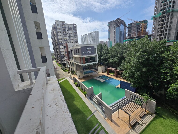 Balcony, vertex-panache 3 Bedroom 1945 Sq.Ft. Apartment In Gachibowli Hyderabad 9370008