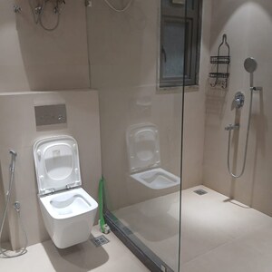 Bathroom in 3 BHK Builder Floor at Auram Floor, South City 2 – for Rent