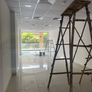 Staircase in  Showroom at Sushma Infinium, Vip Road – for Rent
