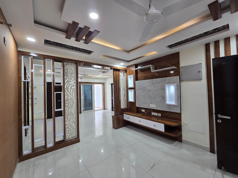 Living Room, vertex-panache 3 Bedroom 1945 Sq.Ft. Apartment In Gachibowli Hyderabad 9370008