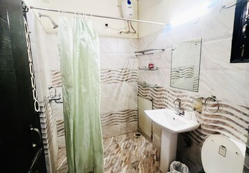 Bathroom in 3 BHK Apartment at Chandigarh Hollywood Heights 1, Lohgarh – for Rent