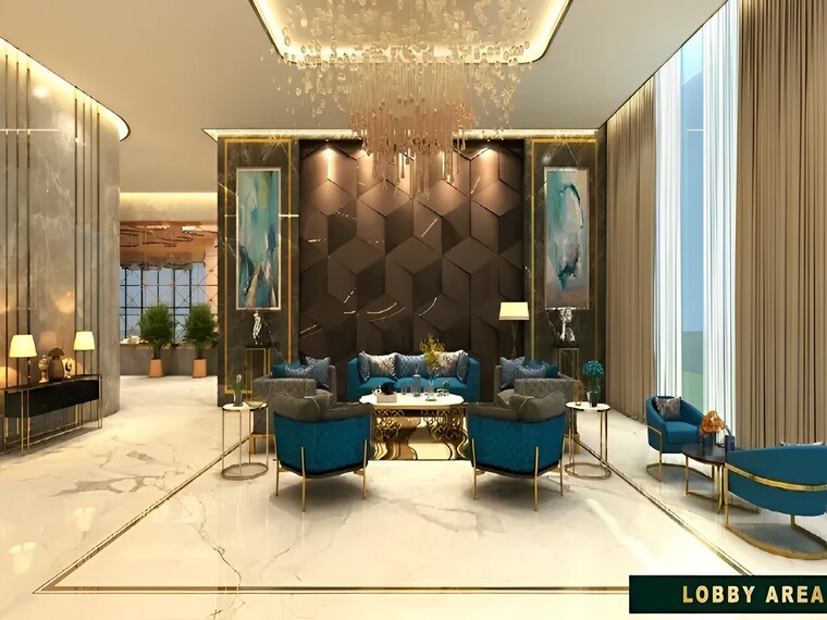 Living Room, smart-world-gems 3 Bedroom 1423 Sq.Ft. Apartment In Sector 89 Gurgaon 9370226