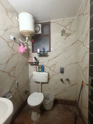 Bathroom in 3 BHK Builder Floor at Malviya Nagar – for Rent
