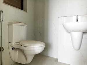 Bathroom in 2 BHK Apartment at Runwal Gardens Phase 2, Dombivli East – for Rent