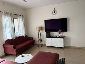 Living Room in 3 BHK Apartment at Sobha Aspire, Peenya – for Rent