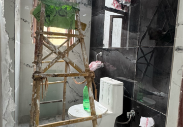 Staircase in 2 BHK Builder Floor at Chattarpur – for Rent