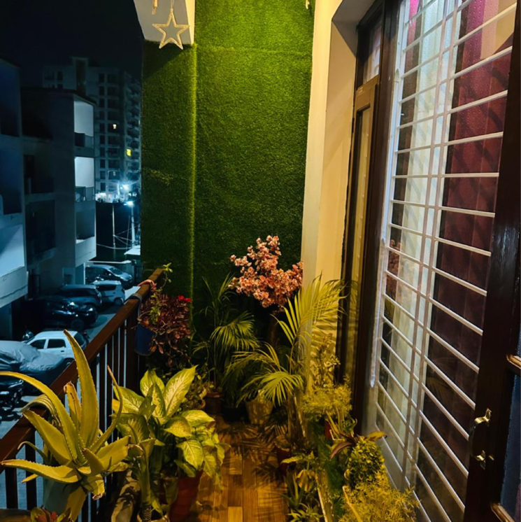 Balcony, sunny enclave 3 Bedroom 1250 Sq.Ft. Builder Floor In Sunny Enclave Mohali 9370536