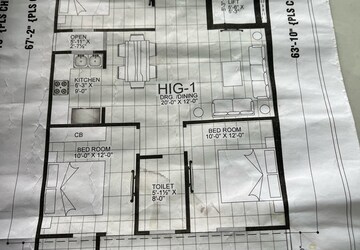 Floor Plan in 3 BHK Builder Floor at Sector 73 – for Sale