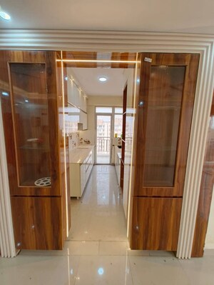 Building Lobby in 3 BHK Apartment at Amrapali Platinum, Sector 119 – for Sale