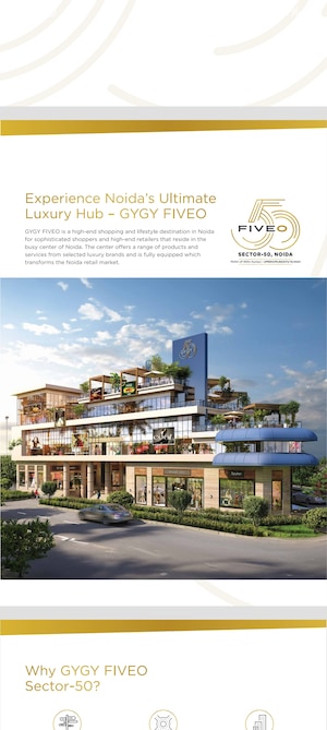  Shop – Exterior View View at GYGY Fiveo, Sector 50 - for Sale