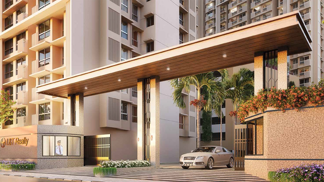 2 BHK + Study Room Apartment For Sale in L And T  Ghatkorper 