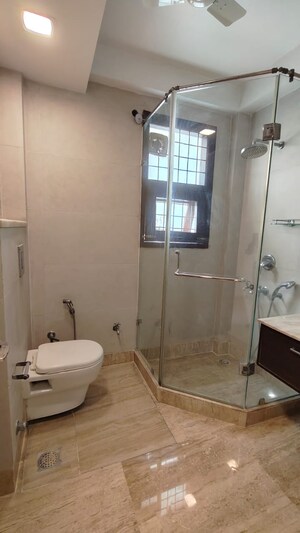 Bathroom in 4 BHK Builder Floor at Saket – for Rent