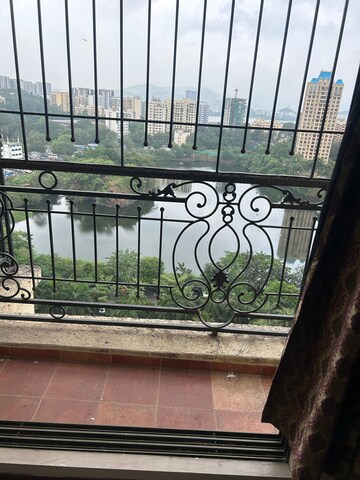 Balcony in 2.5 BHK Apartment at Lake Primrose, Powai – for Rent