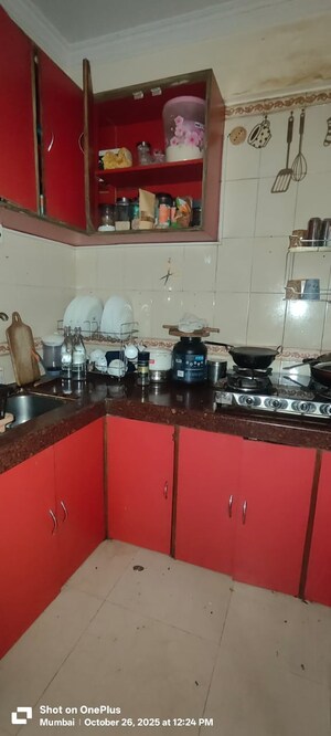 Kitchen in 2 BHK Apartment at Castle Rock Apartment, Bhakti Park – for Rent