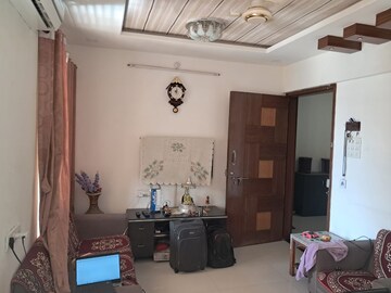 Living Room in 2 BHK Apartment at Atlanta Apartment Wakad, Wakad – for Rent