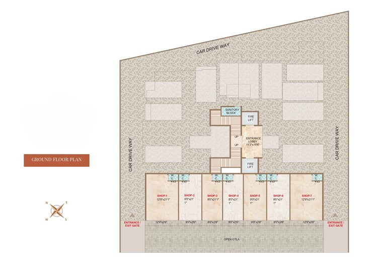 Master Plan, kuber-krishna-one 1 Bedroom 650 Sq.Ft. Apartment In Karanjade Navi Mumbai 9372758