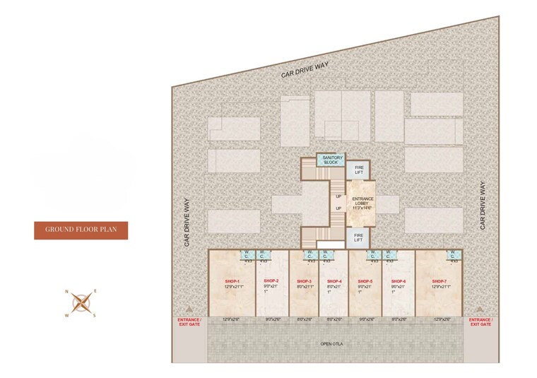 Master Plan, kuber-krishna-one 1 Bedroom 650 Sq.Ft. Apartment In Karanjade Navi Mumbai 9372758