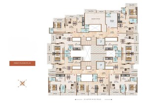 Floor Plan in 1 BHK Apartment at Kuber Krishna One, Karanjade – for Sale