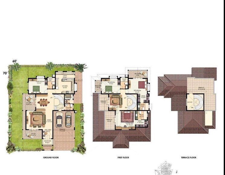 Master Plan, prestige-oasis 4 Bedroom 3840 Sq.Ft. Villa In Rajanukunte Bangalore 9373080