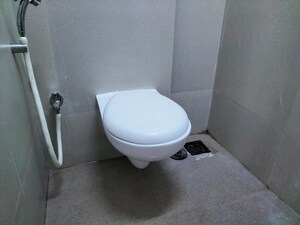 Bathroom in 1 BHK Apartment at Je And Vee Om Trimurti, Malad East – for Rent