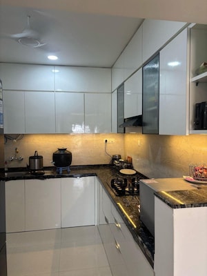 Kitchen in 3 BHK Apartment at Gera World of Joy, Kharadi – for Rent