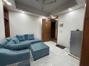 Living Room in 1 BHK Apartment at Freedom Fighters Enclave – for Rent