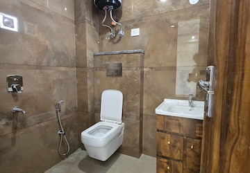 Bathroom in 3 BHK Builder Floor at Chattarpur – for Rent