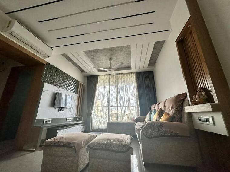 Living Room, vascon-forest-edge 2 Bedroom 1200 Sq.Ft. Apartment In Kharadi Pune 9374035