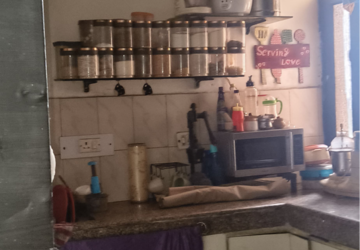 Kitchen in 3 BHK Apartment at Emenox Brave Hearts, Raj Nagar Extension – for Sale