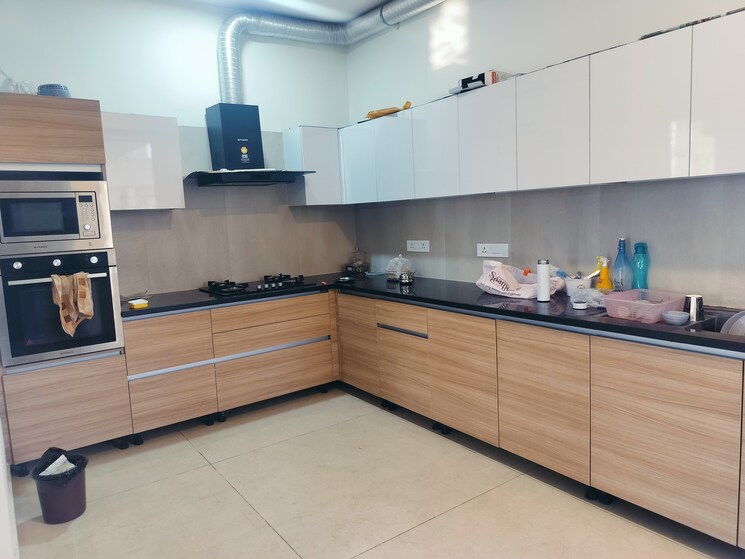 Kitchen, maya-green-lotus-utsav 3 Bedroom 1906 Sq.Ft. Apartment In International Airport Road Zirakpur 9374310