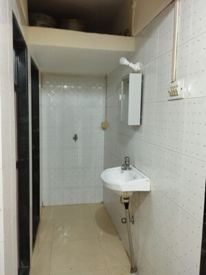 Bathroom in 1 BHK Apartment at Panchamrut CHS Thane, Ghodbunder Road – for Rent