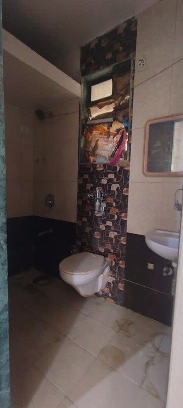 Bathroom in 1 BHK Apartment at Vihang Valley Rio, Kasarvadavali – for Rent