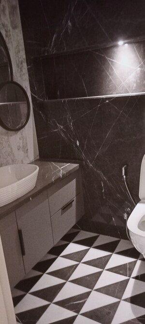 Bathroom in 4 BHK Builder Floor at Mohit House, Sushant Lok I – for Rent