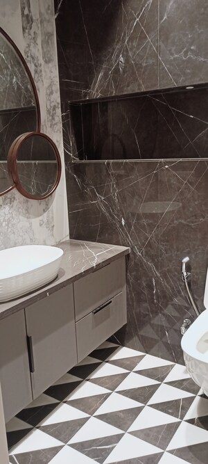 Bathroom in 4 BHK Builder Floor at Mohit House, Sushant Lok I – for Rent