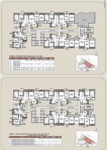 Floor Plan in 3 BHK Apartment at Wakad – for Sale