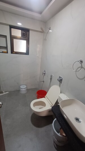 Bathroom in 3 BHK Apartment at Adani Group Western Heights, Andheri West – for Rent