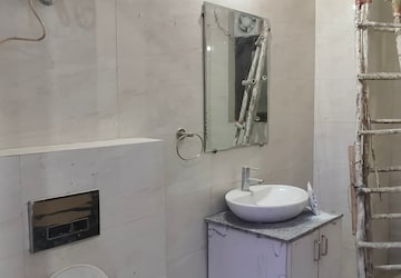 Bathroom in 2 BHK Builder Floor at Chattarpur – for Rent