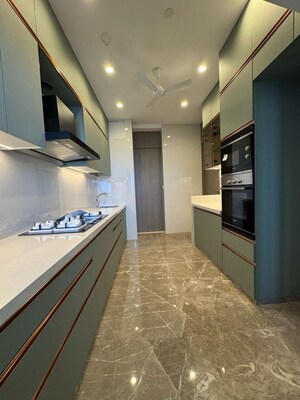 Building Lobby in 4 BHK Apartment at Lodha World View, Worli – for Rent