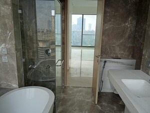 Bathroom in 4 BHK Apartment at Rustomjee Crown, Prabhadevi – for Rent